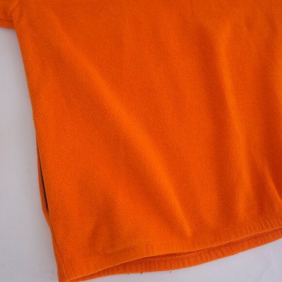 Vtg Tony Stewart #20 Orange Nascar Quarter Zip Fleece Sweater L By Competitors - Picture 7 of 11